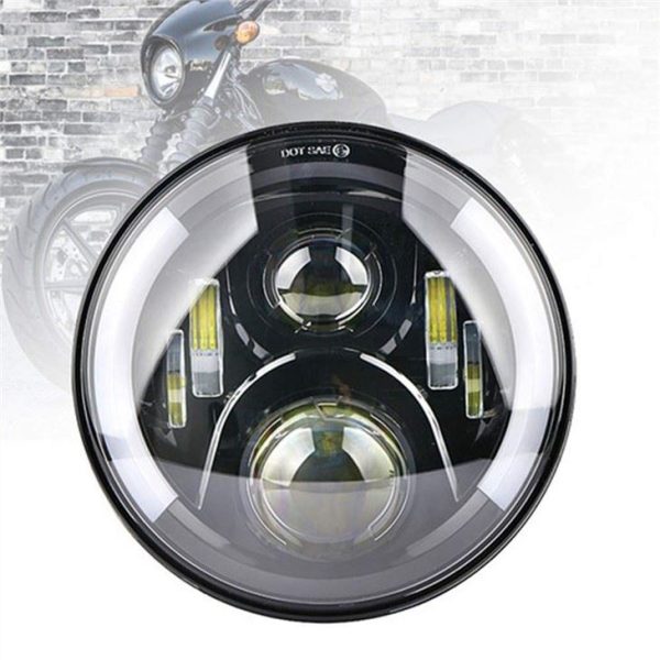 Morsun 7inch Sealed Beam LED Headlight Projector For Land Rover 90 Headlamp With Halo Lighting - immagine 3