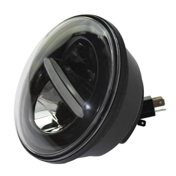 12V 5.75 Inch Round Led Headlight Black Sliver 575 Inch Harley Project Headlight — изображение 2