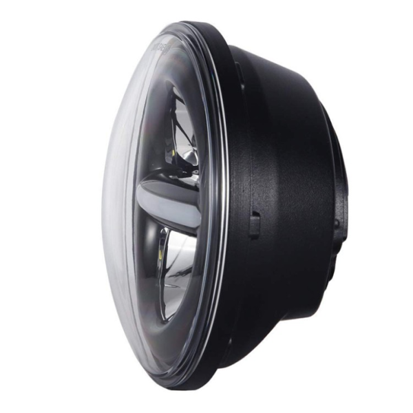 12V 5.75 Inch Round Led Headlight Black Sliver 575 Inch Harley Project Headlight — изображение 3