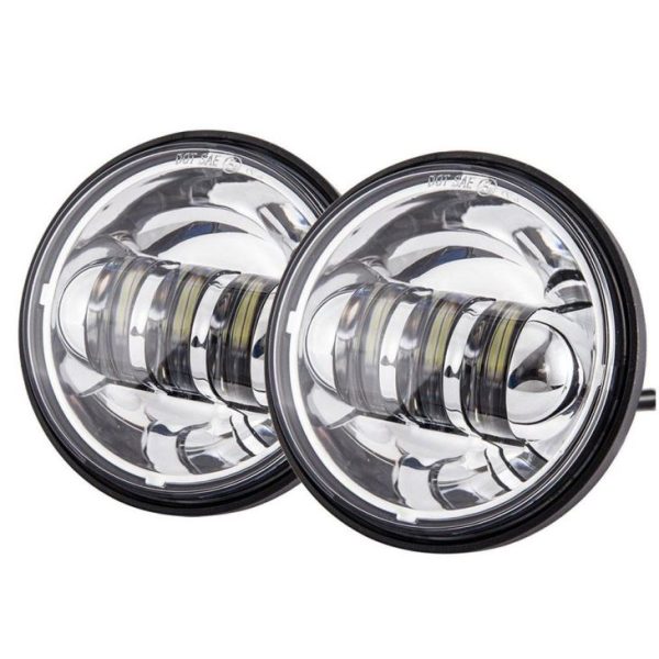 12V Motorcycle Led Passing Lamp 4.5' Led Fog Light For Harley Davidson 4 1/2 Inch Round Fog Lamp