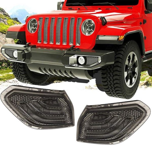 2018 Jeep Wrangler JL Fender Smoked Led Side Maker Lights - Image 2