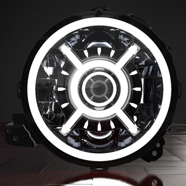 2Pcs 9 Inch Led Headlight High Low Beam Day Running Light For For Jeep Wrangler JL - immagine 3