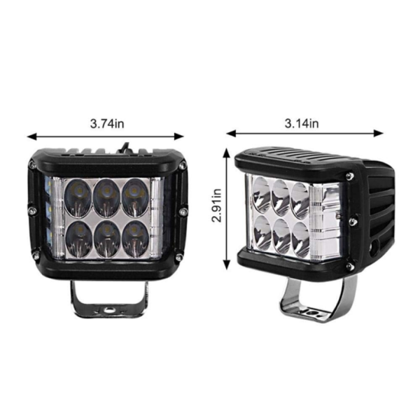 4 Punte de trabajo LED de 60W de 60W/Viga de inundación para Jeep Off-Road/Kenworth Tractor - Imagen 3