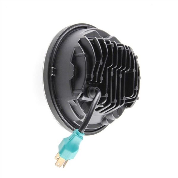 40W 5.75inch LED Headlamp For Motorcycle H4 Plug Chrome Black Headlight Auto Light System - Image 3