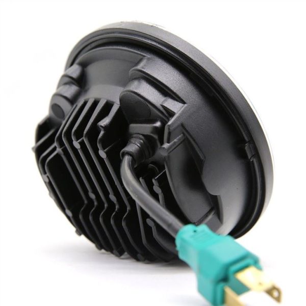 40W 5.75inch LED Headlamp For Motorcycle H4 Plug Chrome Black Headlight Auto Light System - Image 4