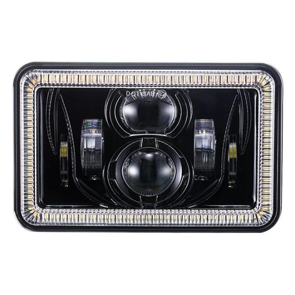 4x6 Inch LED Square Headlight With Hi/Lo Beam For Jeep & For Kenworth - Image 2