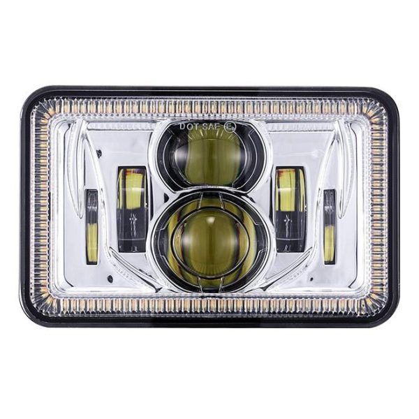 4x6 Inch LED Square Headlight With Hi/Lo Beam For Jeep & For Kenworth - Image 3