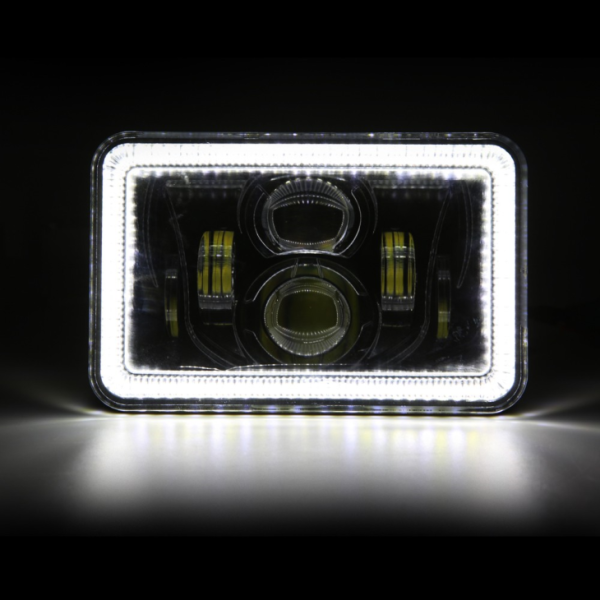 4x6 Inch LED Square Headlight With Hi/Lo Beam For Jeep & For Kenworth - Image 4