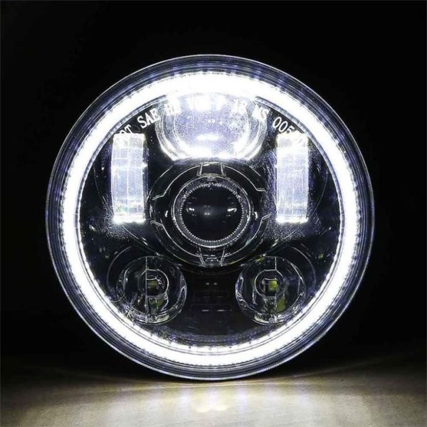 5.75 Phares Halo LED pour Harley Davidson Motorcycle VRSCDX Dyna Flstsc – Image 3