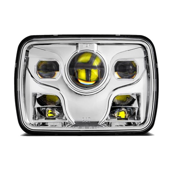 5X7 Dot Cherokee XJ LED Beaflampes de faro delanteros