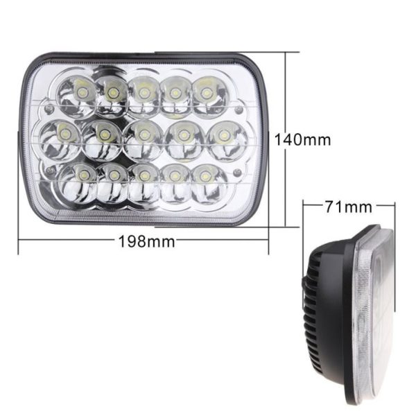 5x7 Inch Led Headlight For Jeep YJ Cherokee XJ - Image 3