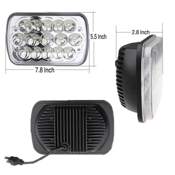 5x7 Inch Led Headlight For Jeep YJ Cherokee XJ - Image 4