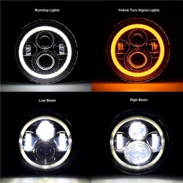 7 Inch Projector 1990-2016 Land Rover Defender 90 110 Led Headlights Upgrade Landrover - Image 5