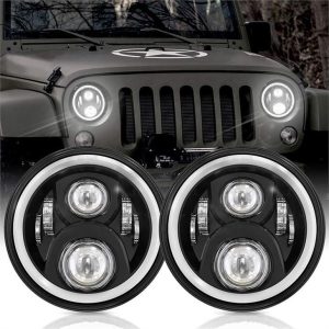 7 Flamos LED de pulgadas para Jeep Wrangler JK 2007-2017