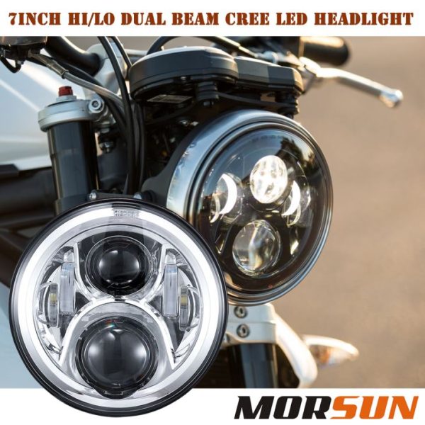 7 Inch Round Headlight High Low Beam Light Headlamp For Jeep JK Offroad/Harley Motorcycle Headlight 7'' Runde Scheinwerfer