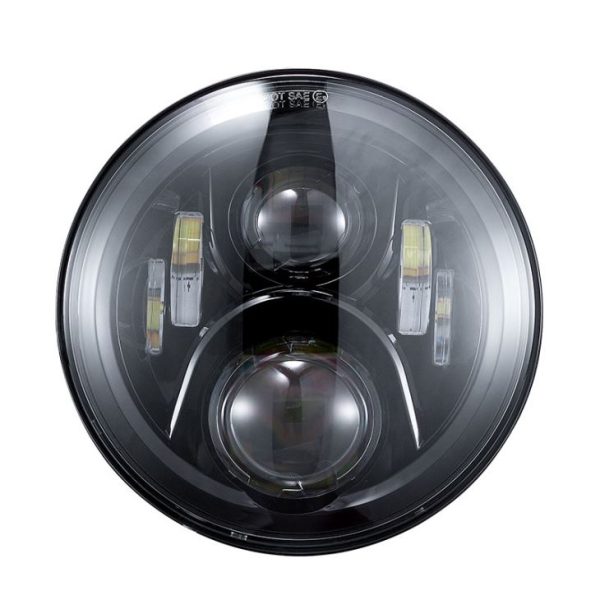 7 Inch Round Headlight High Low Beam Light Headlamp For Jeep JK Offroad/Harley Motorcycle Headlight 7'' Round Headlamp - Image 2