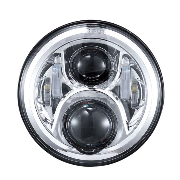 7 Inch Round Headlight High Low Beam Light Headlamp For Jeep JK Offroad/Harley Motorcycle Headlight 7'' Runde Scheinwerfer – Bild 3