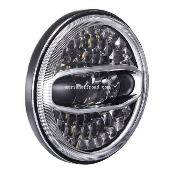 7“ Led Headlight With Conversion Halo For Harley & For Jeep Wrangler JK - Image 4