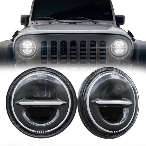 7 DOT RODUD EMARK JEEP JKU LED FEARLES CON DRL SEÑALES