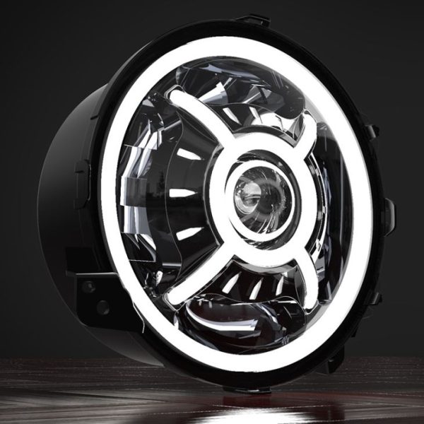 9 Inch Round JL LED Headlight Directly Fits For Jeep Wrangler JL Rubicon Sahala - immagine 4