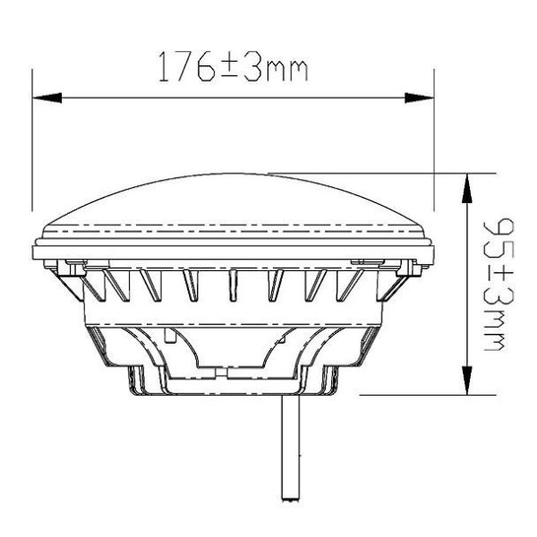 Autobeleuchtungssystem 7 Zoll runden Scheinwerfer mit hohem LED -Scheinwerfer für Motorrad für Hummer/für Royal Enfield – Bild 2