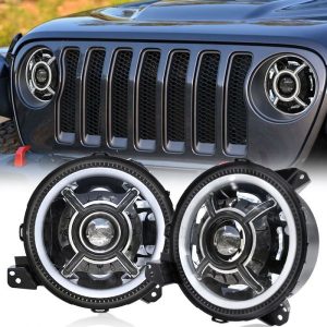 China Morsun Newest 9 Headlights For Jeep Wrangler JL