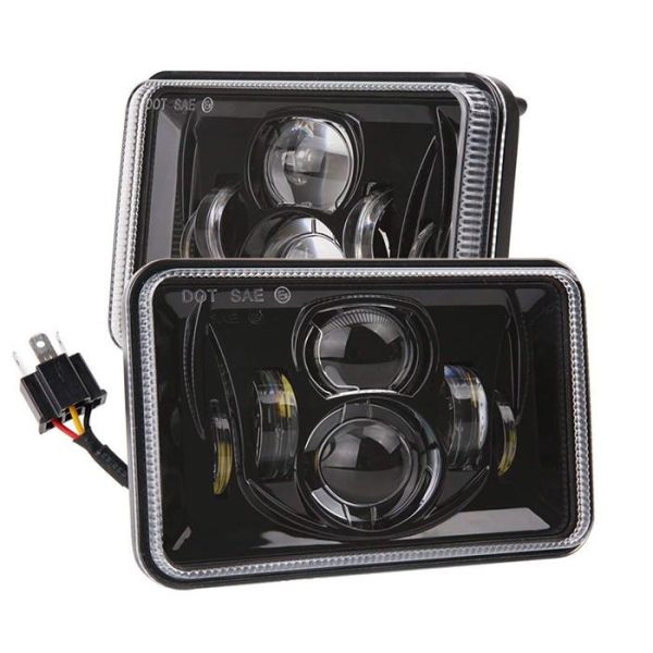 DOT Approved 4x6 Inch Led Square Headlight For Jeep Wrangler And For Kenworth High/low Beam — изображение 2