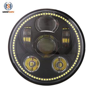 Dot E-Mark approuvé 5 3/4 Phare à LED de pouce avec DRL Halo pour Harley-Davison