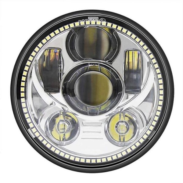 DOT E-Mark Approved 5 3/4 Inch Led Headlight With DRL Halo For Harley-Davison - Image 3