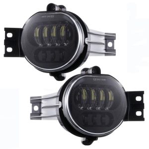 DOT Fog Light Fit For 2003 2004 2005 2006 2007 2008 2009 Dodge Ram 1500-3500 Chrome Black Bezel Fog Lights