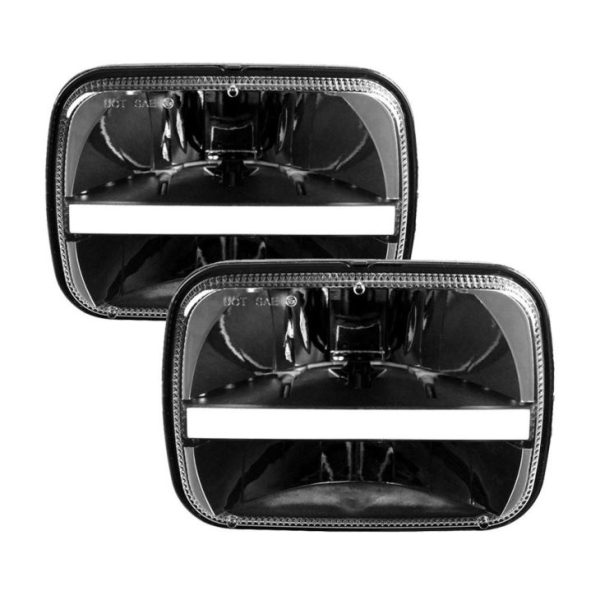 DOT SAE 5x7 Led Headlights For Jeep Cherokee XJ Jeep YJ Truck GMC - Image 2