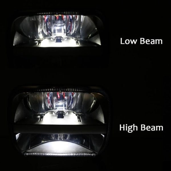 DOT SAE 5x7 Led Headlights For Jeep Cherokee XJ Jeep YJ Truck GMC - Image 3