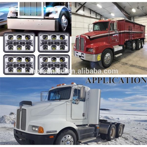 Extra Bright 4x6 Led Headlight For Truck Rectangular Auto Led Headlight Assembly For Peterbilt/kenworth - Image 7