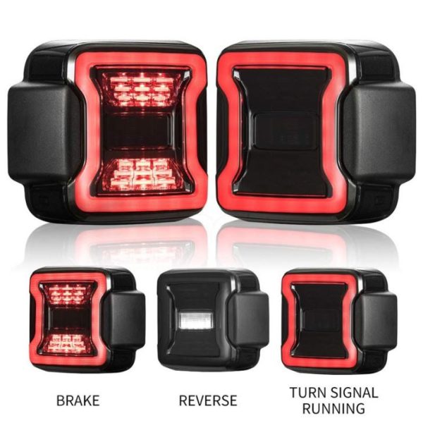 Factory LED Tail Light Reverse/brake/turn Light For 2018 Jeep Wrangler JL RUBICON/SPORTS/SAHARA/MOAB - Image 2