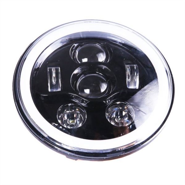 Morsun Auto Lighting system Black Chrome 58w Round LED Headlamp For 07-17 Jeep Wrangler Unlimited JK 4 Door - Image 3