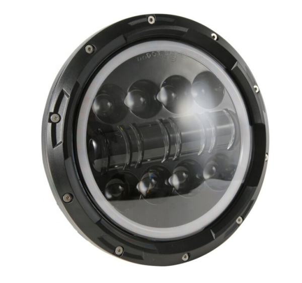 Full Halo Ring 7 Inch Led Headlight For Jeep Wrangler JK - Image 2