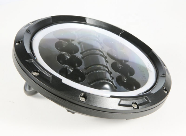 Full Halo Ring 7 Inch Led Headlight For Jeep Wrangler JK - Image 3