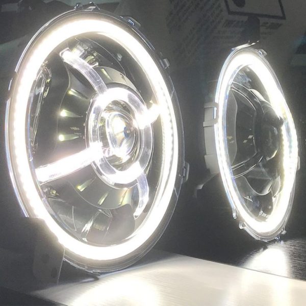 Led Lights For 2018 Jeep Wrangler JL DOT SAE 2019 2020 2021 2022 Jeep Wrangler JL Halo Headlights - Image 2