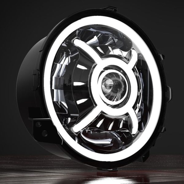 Led Lights For 2018 Jeep Wrangler JL DOT SAE 2019 2020 2021 2022 Jeep Wrangler JL Halo Headlights - Image 4