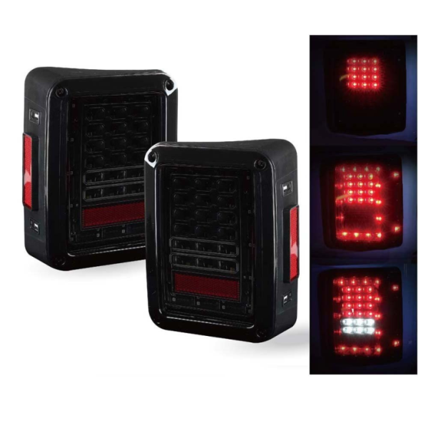 Led Tail Light Reverse Brake Lamp For Jeep Wrangler 2007+ Vehicles - Image 2