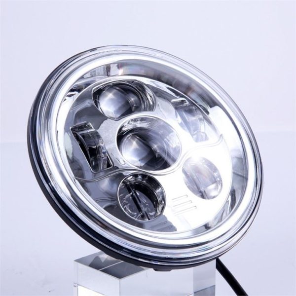 Morsun 12v 24v 58w LED Headlight For Wrangler JK 7inch Round Headlight High Low Beam Light - Image 4