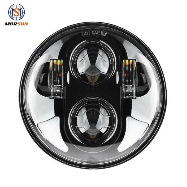 Morsun 5.75inch Round Headlight For Harley Davidson 96-Later XL1200C 12v 24v H4 Headlamp - Image 2