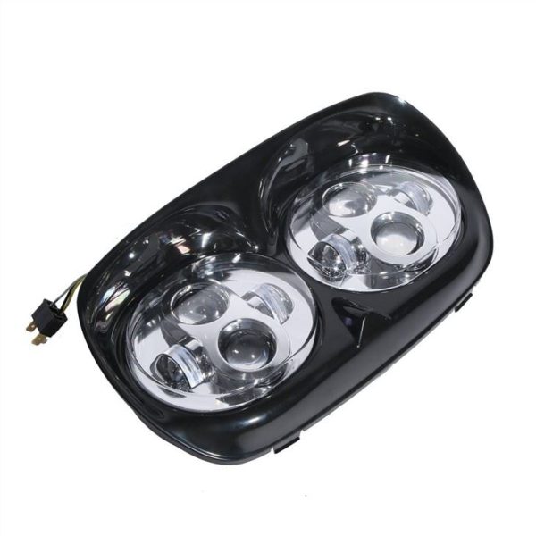 Morsun 5.75 pulgadas Flechosas LED duales para Harley Road Glide Ultra Motorbike Projector Flights - Imagen 2