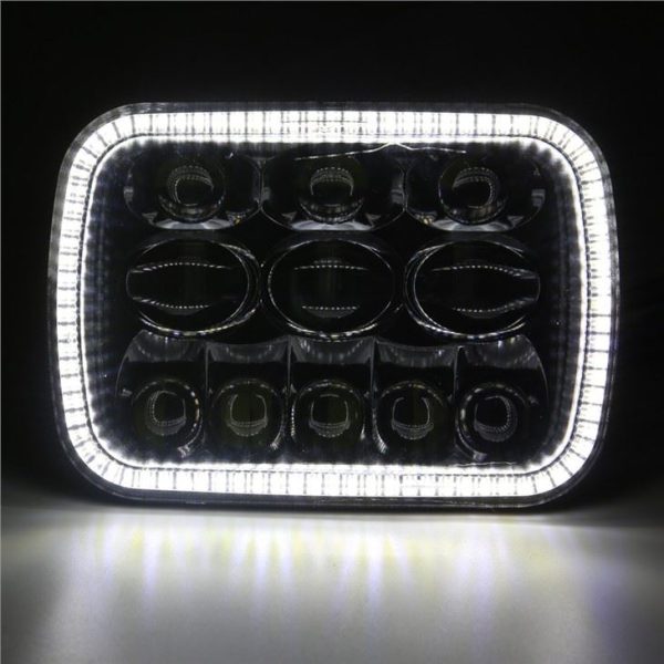 Morsun 5x7 Inch Square Headlight For Jeep GMC Ford Chevrolet LED Headlamp Projector — изображение 5