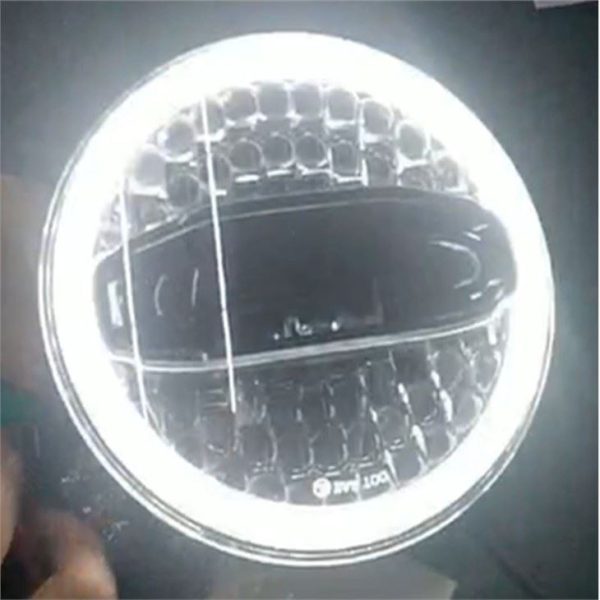 Morsun 7 Inch Motorcycle Headlight Led With Halo For Jeep Wrangler JK Royal Enfield – Image 4