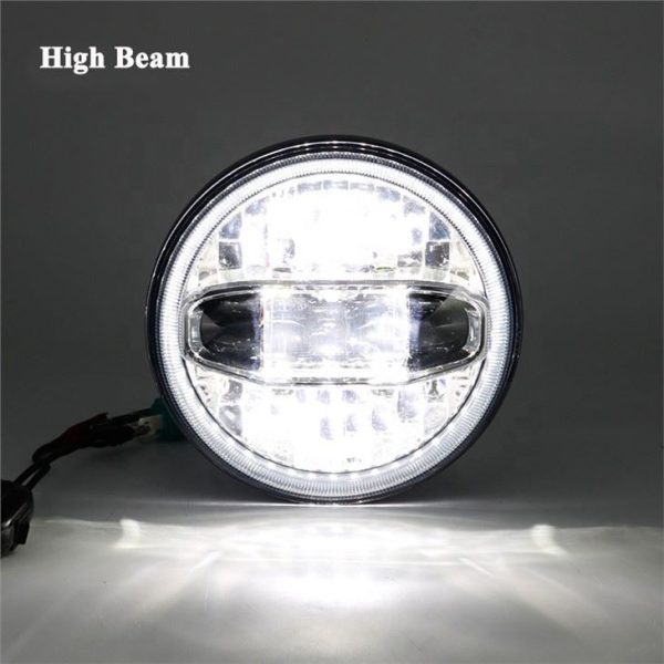 Morsun 7 Inch Motorcycle Headlight Led With Halo For Jeep Wrangler JK Royal Enfield – Image 5