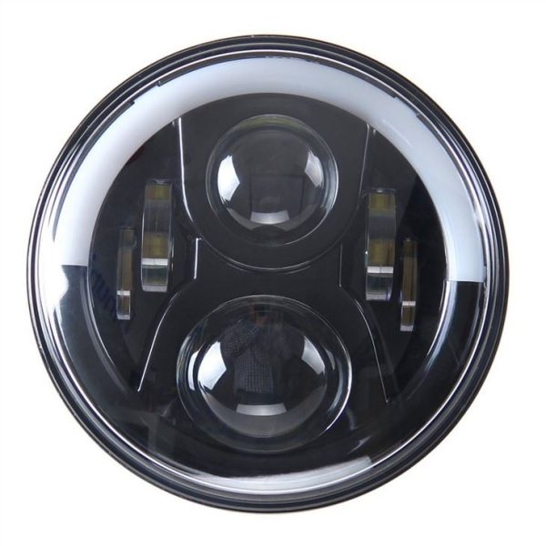 Morsun Auto Parts Angel Eyes LED Headlight Projector For Jeep Wrangler CJ JK - Image 2