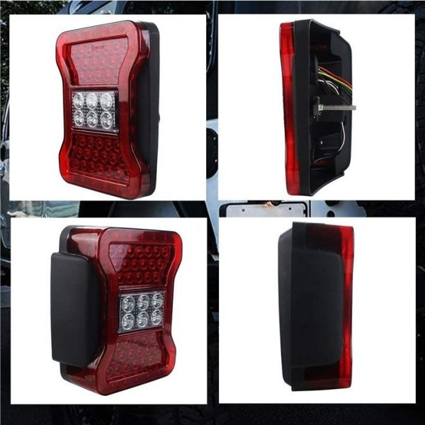 Morsun Auto Parts LED Tail Light US EU Version For 2007-2015 Jeep Wrangler JK - immagine 3