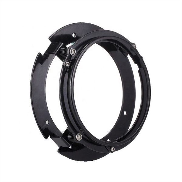 Morsun Black Chrome 5.75 Inch Mounting Bracket Holder Ring For Motorcycle - Image 4