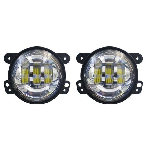 Morsun Black Chrome LED Round Headlight For Jeep Wrangler JK TJ LJ - Image 2